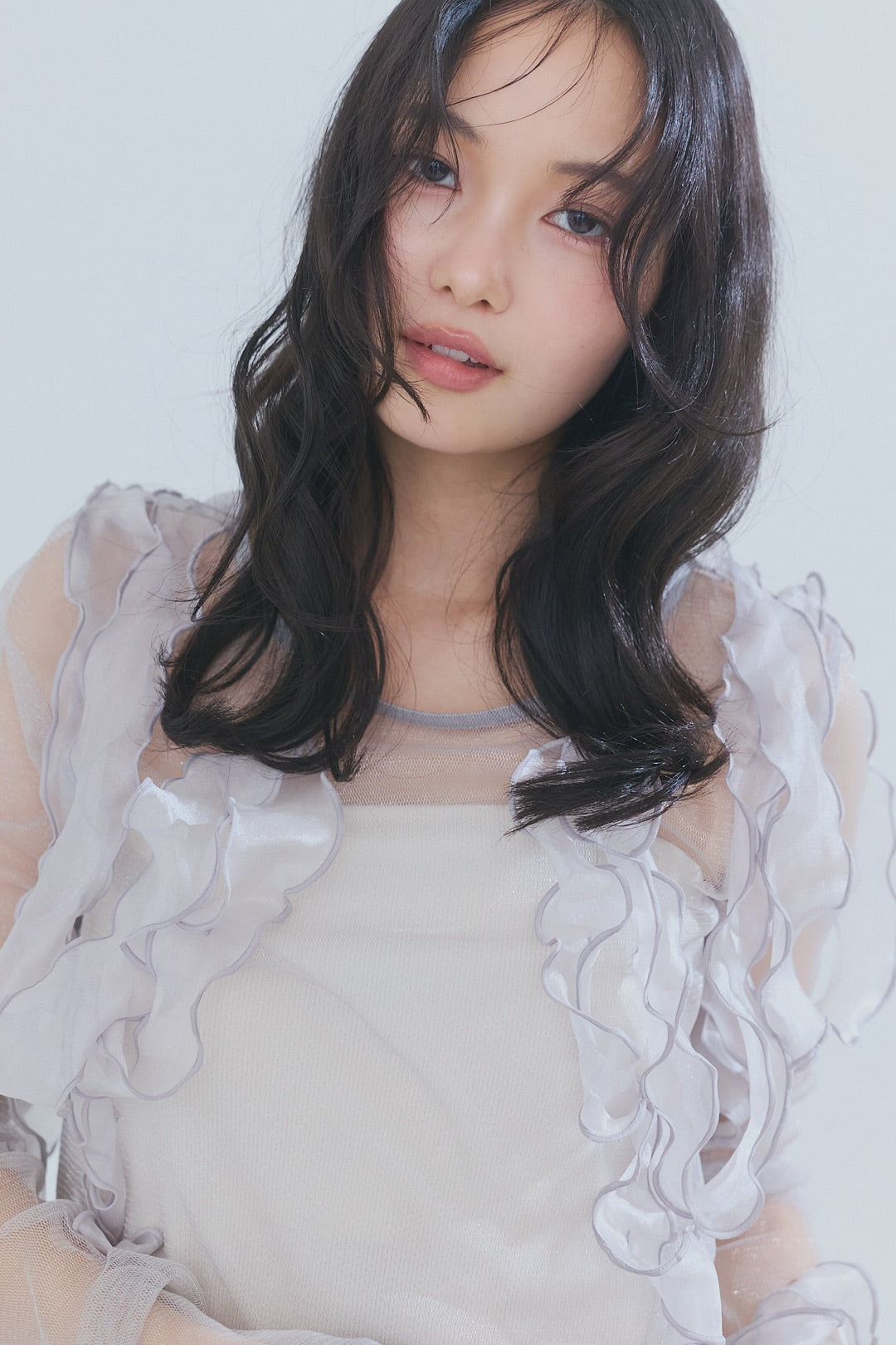 random ribbon sheer tops