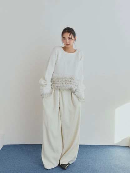 panel design fur knit