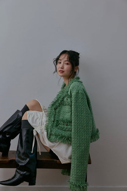 glitter tweed jacket