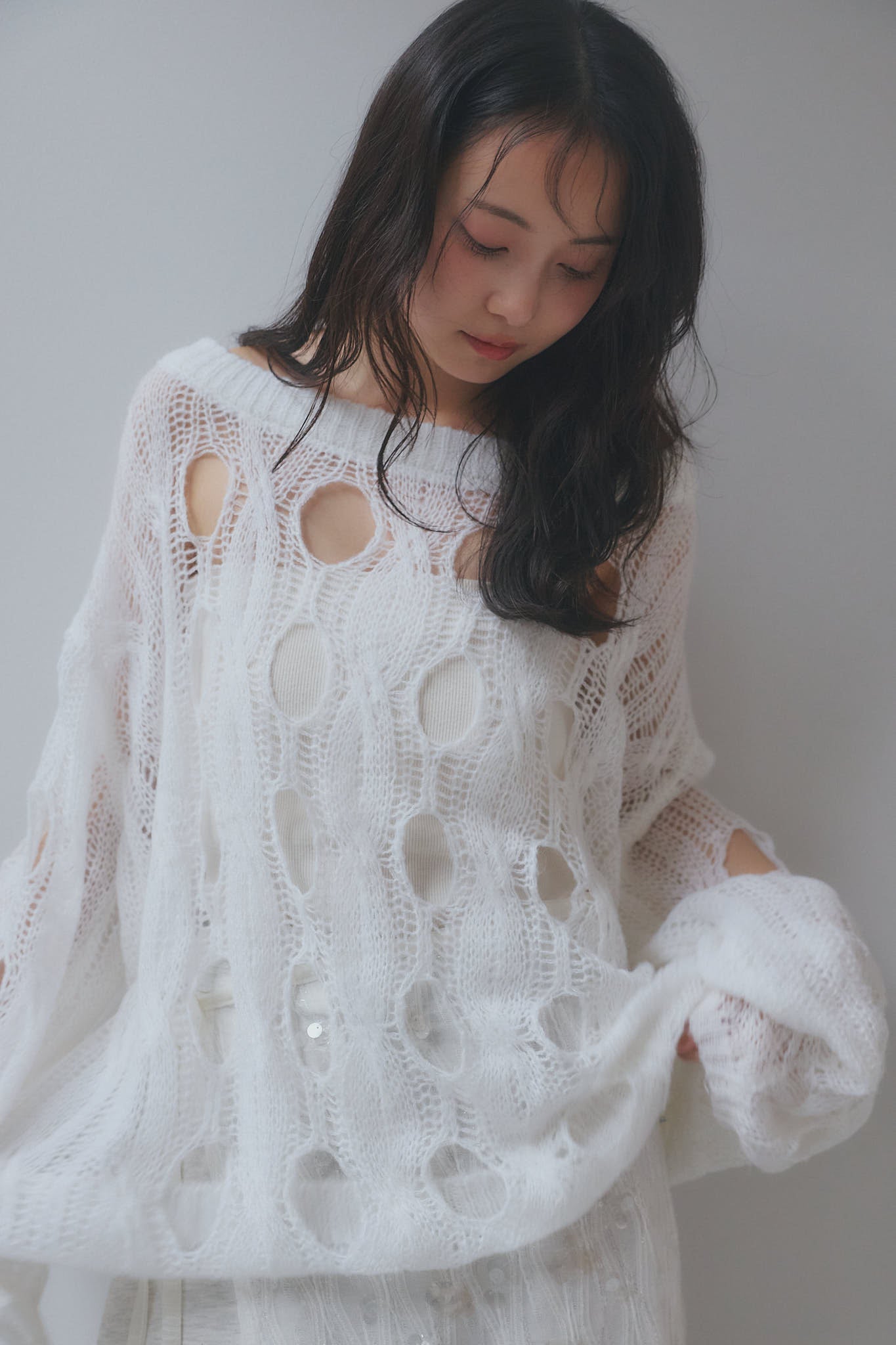 cloudy sheer knit – andequal