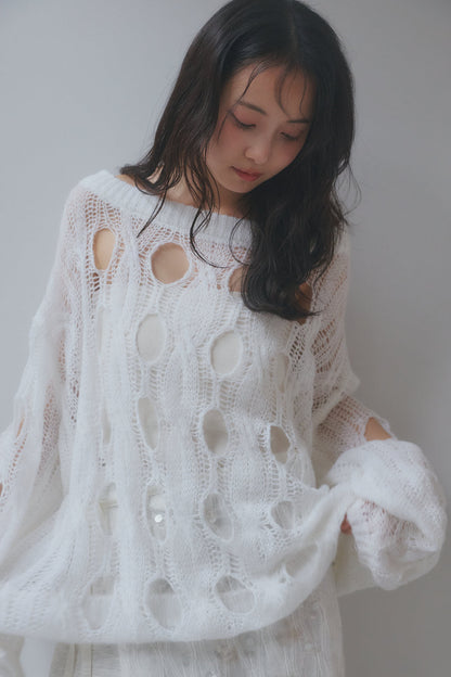 cloudy sheer knit
