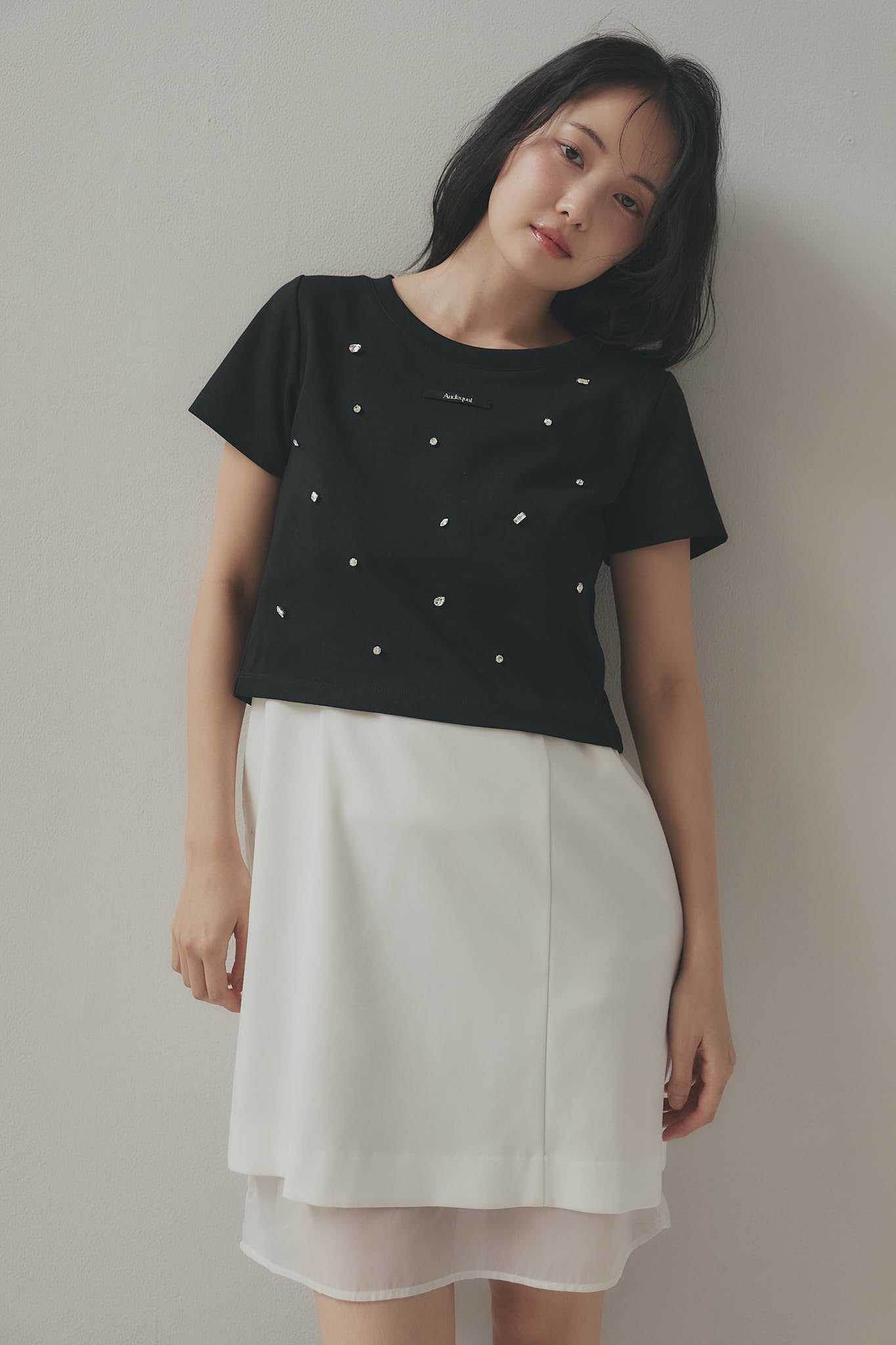 back open bijou mini tee