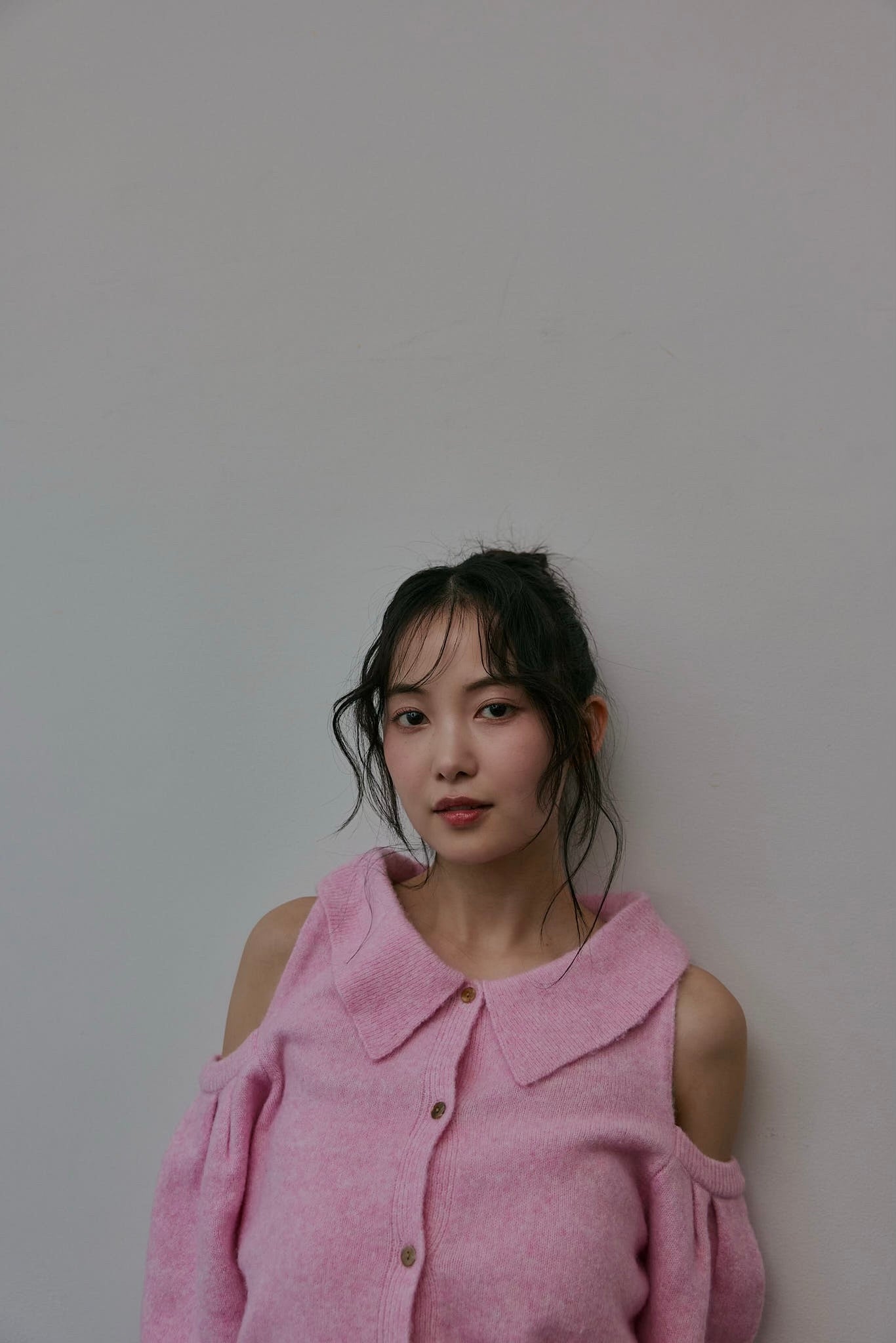 collar design shoulder knit