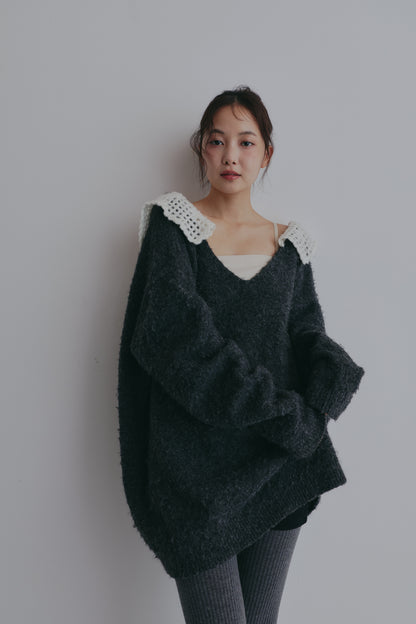 lace sailor knit