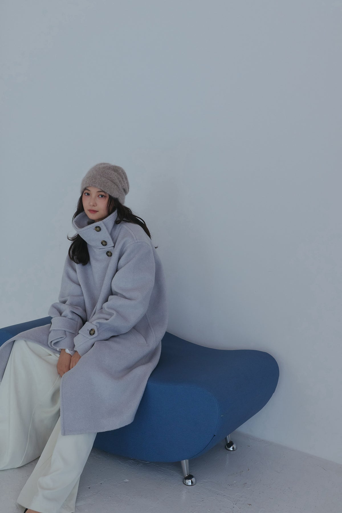 wrap collar medium coat