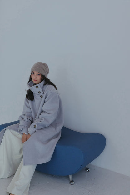 wrap collar medium coat