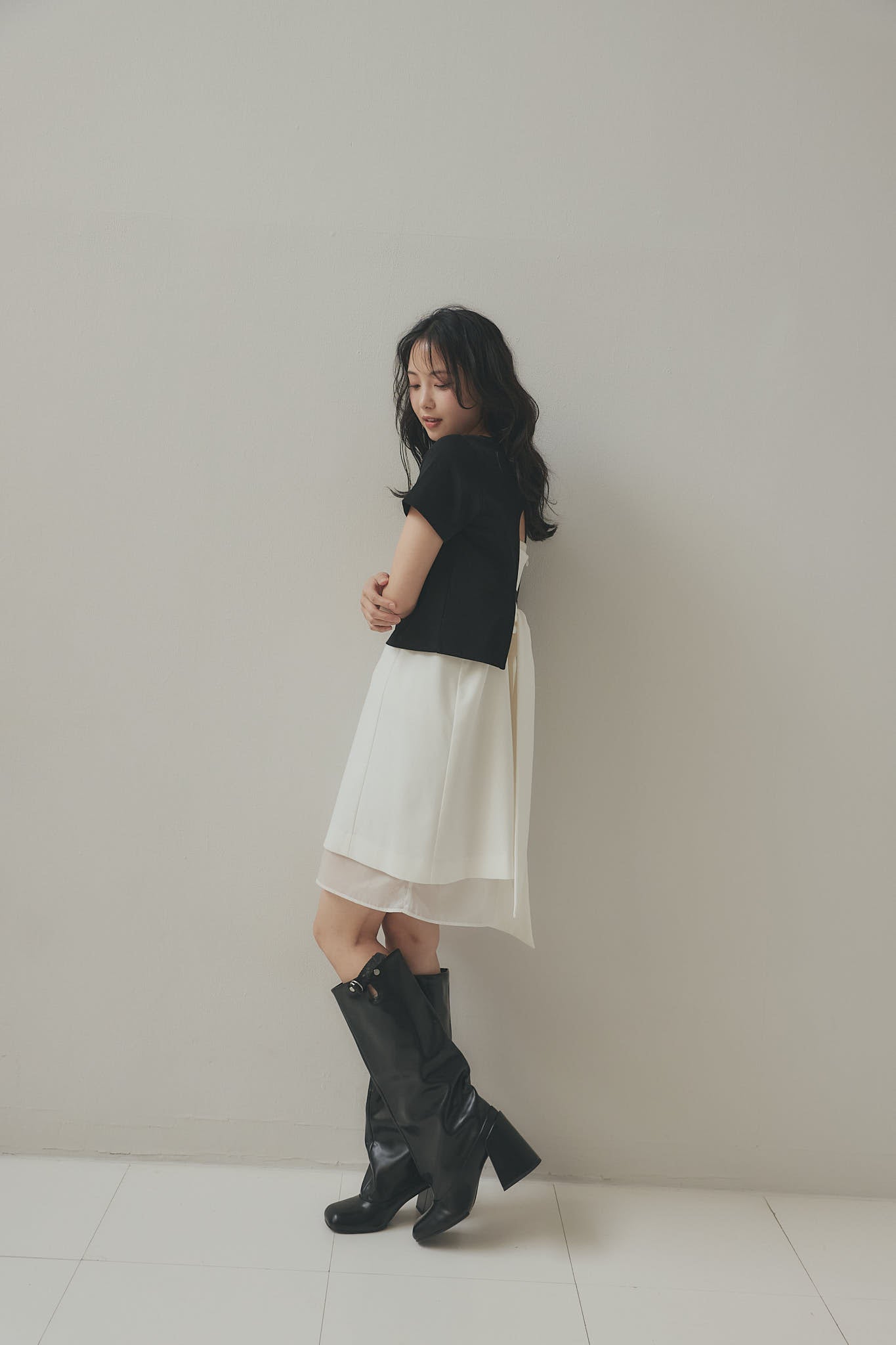 back open bijou mini tee