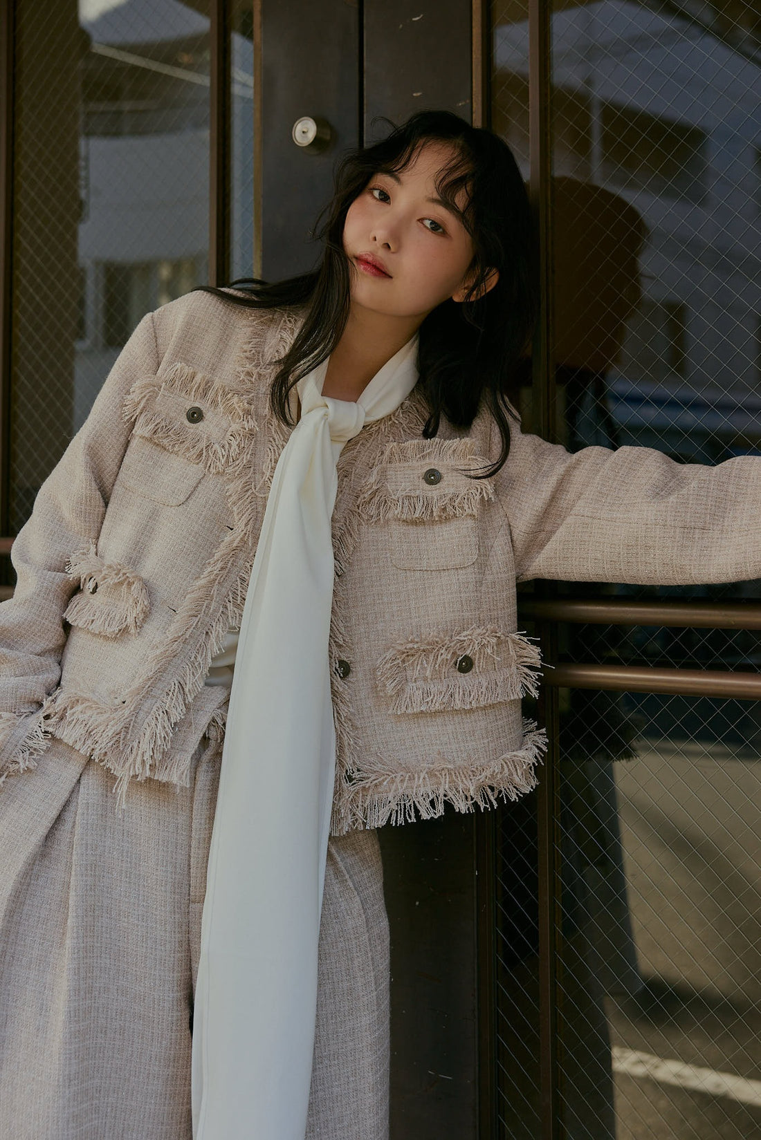 glitter tweed jacket