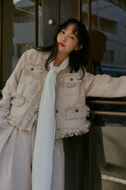 glitter tweed jacket