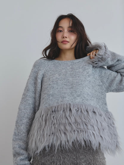 panel design fur knit