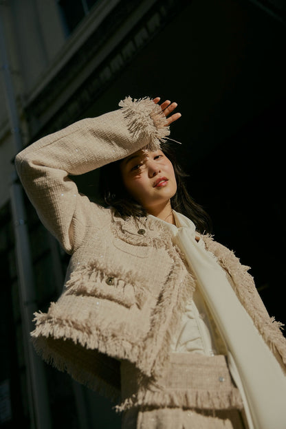 glitter tweed jacket