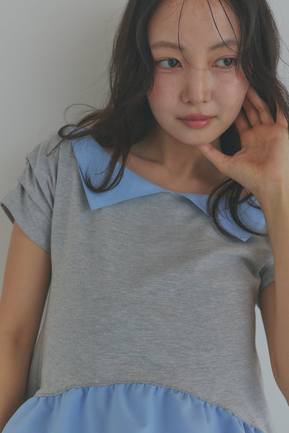 bicolor frill tops