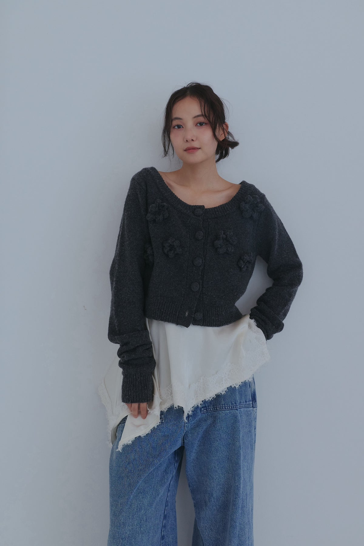 bloom flower cardigan
