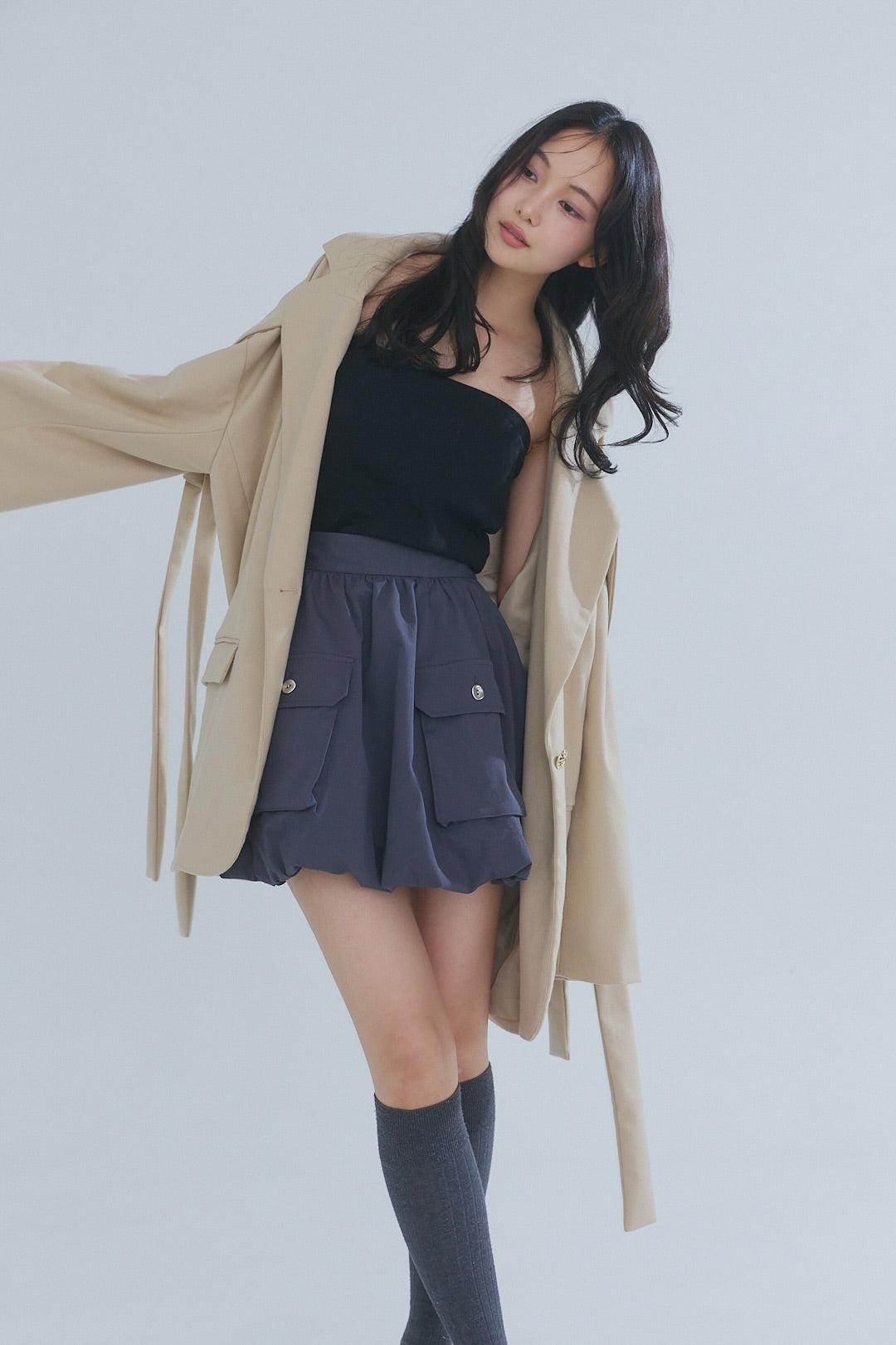 Andequal アンドコール　balloon design skirt balloon design skirt – andequal