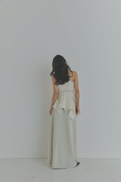 asymmetry lace camisole［6月下旬お届け］