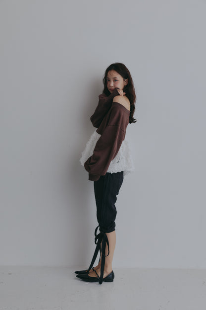 docking peplum sweat