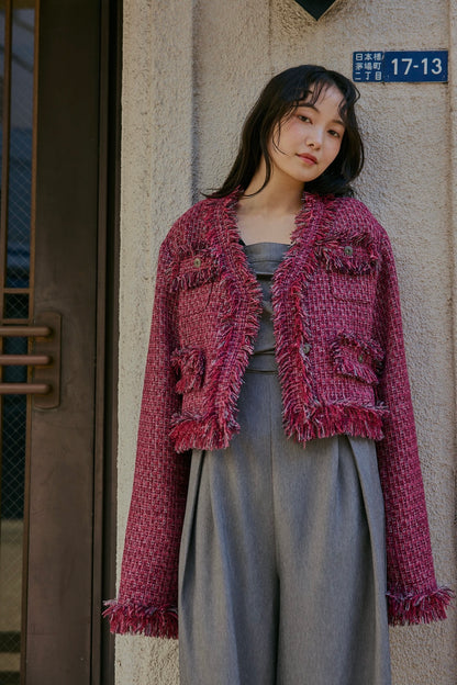 glitter tweed jacket