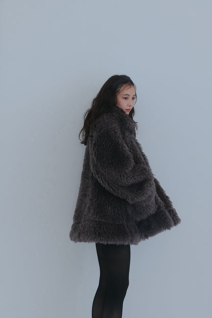 two face fur coat