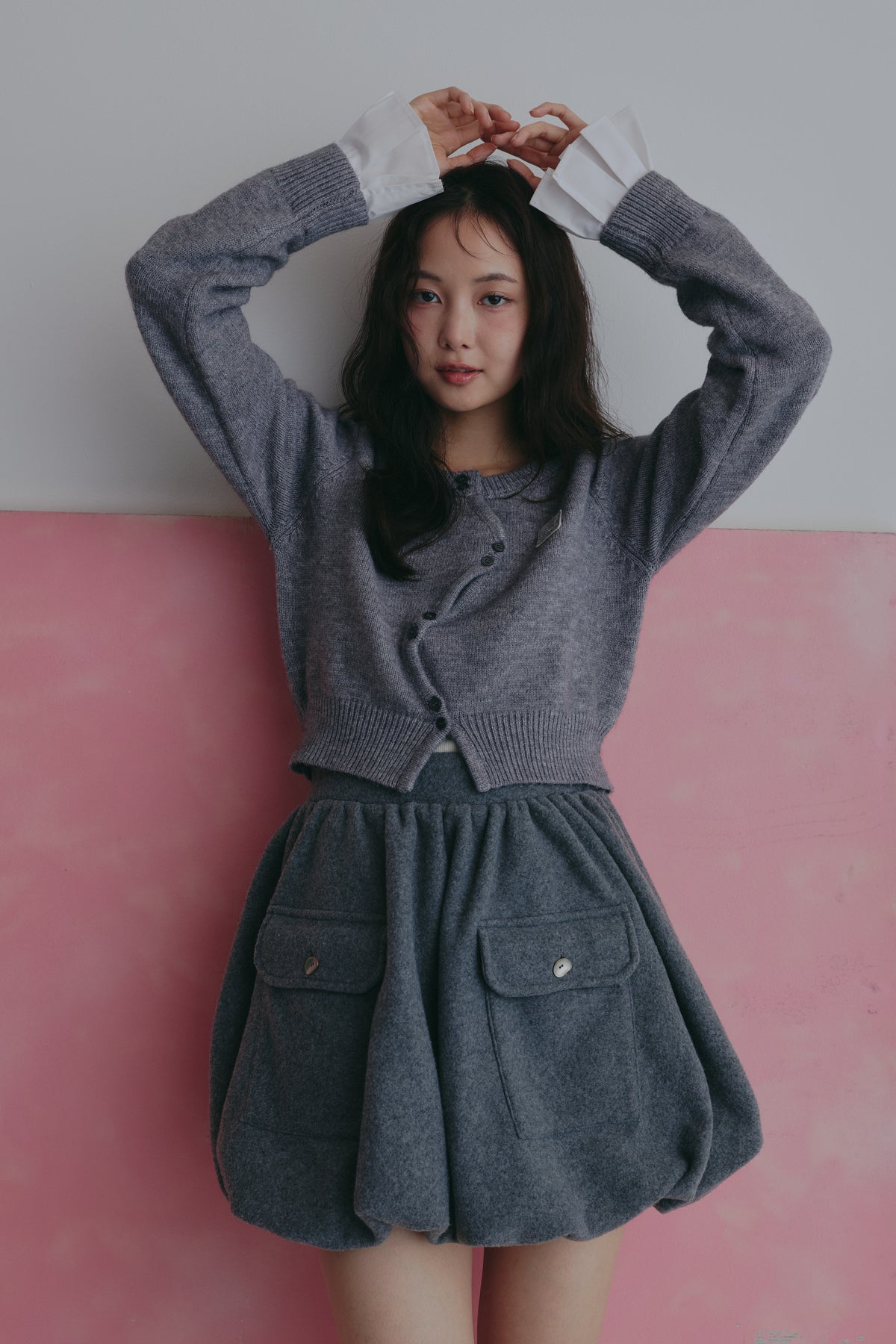 basic wave cardigan
