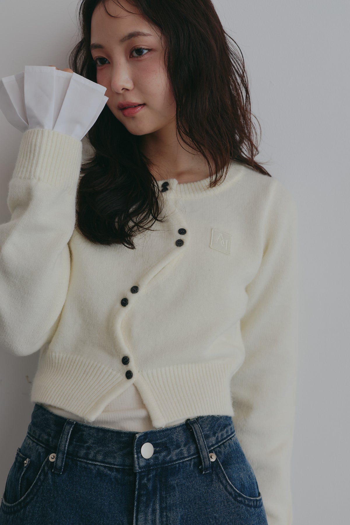 basic wave cardigan