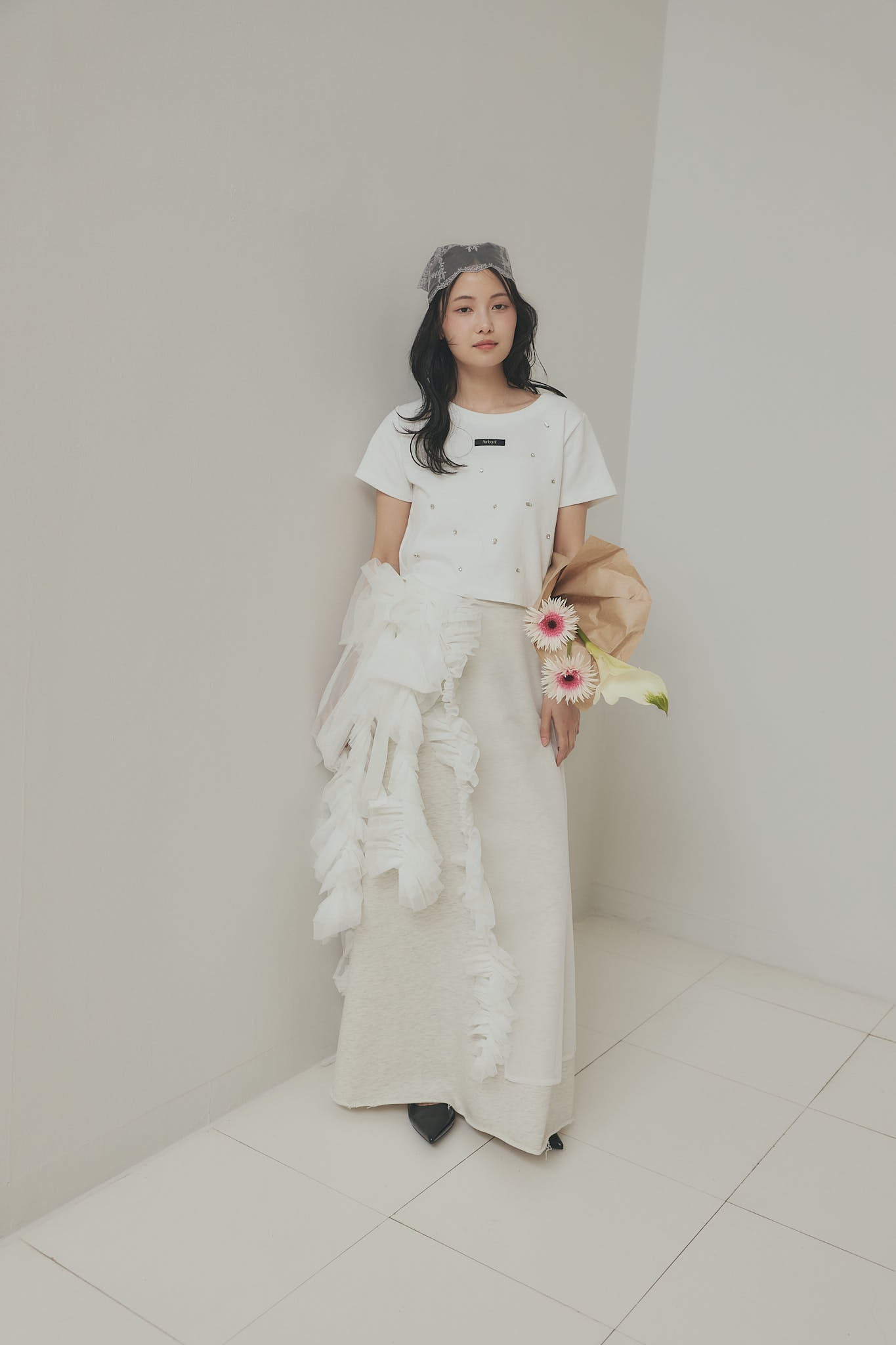 back open bijou mini tee