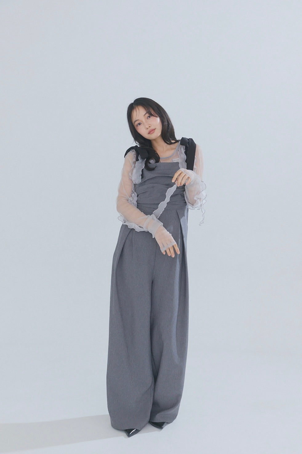 random ribbon sheer tops