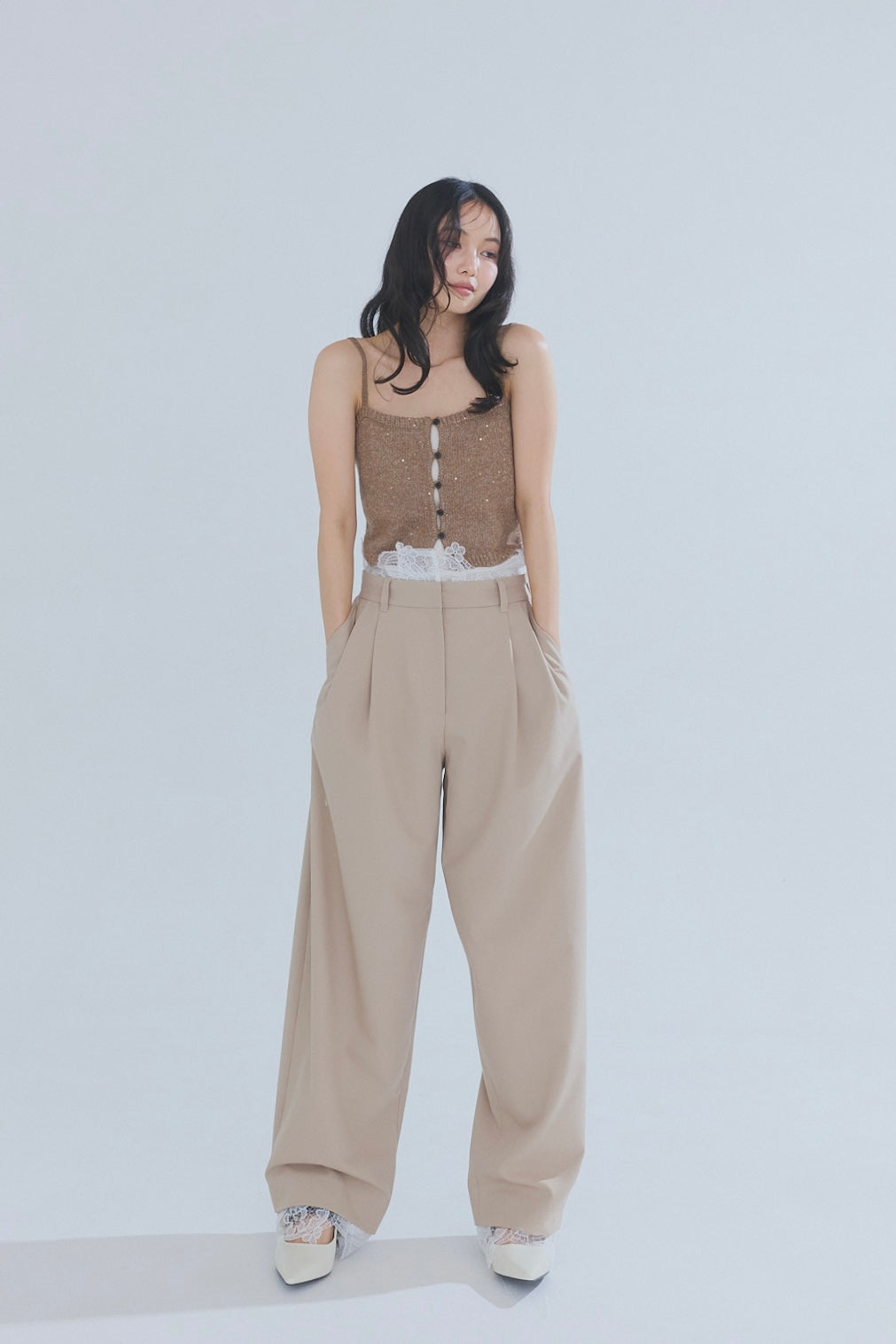 lace docking pants［3月下旬から4月上旬お届け］