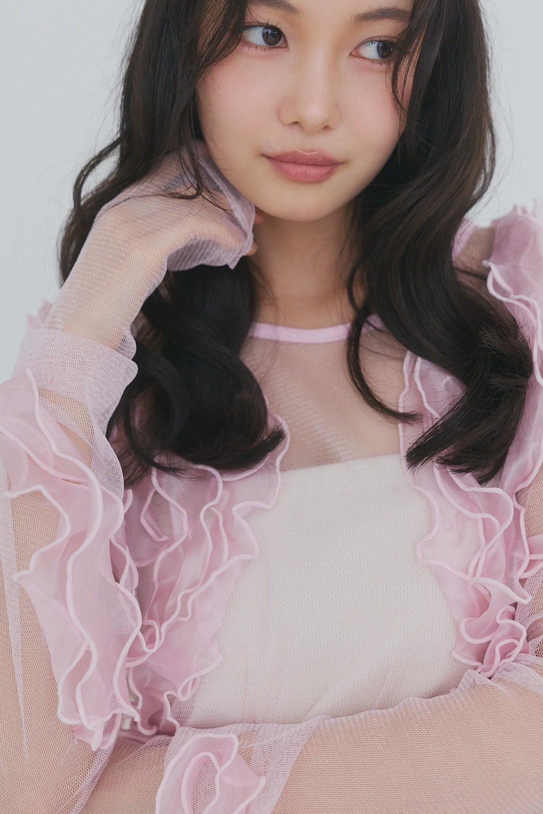 random ribbon sheer tops