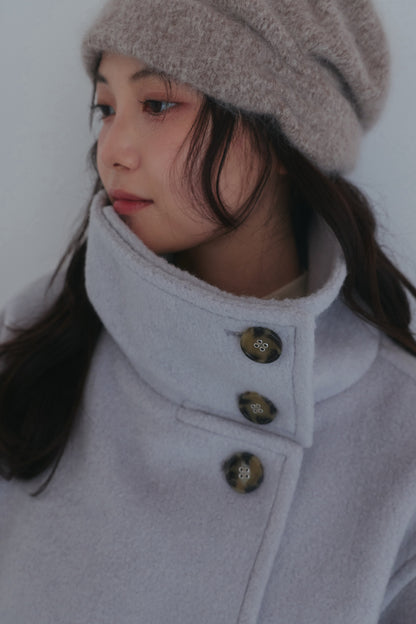 wrap collar medium coat