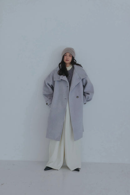 wrap collar medium coat