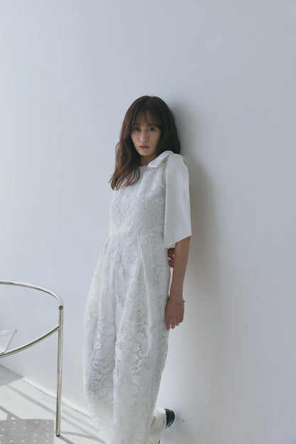 ribbon shoulder lace combinaison