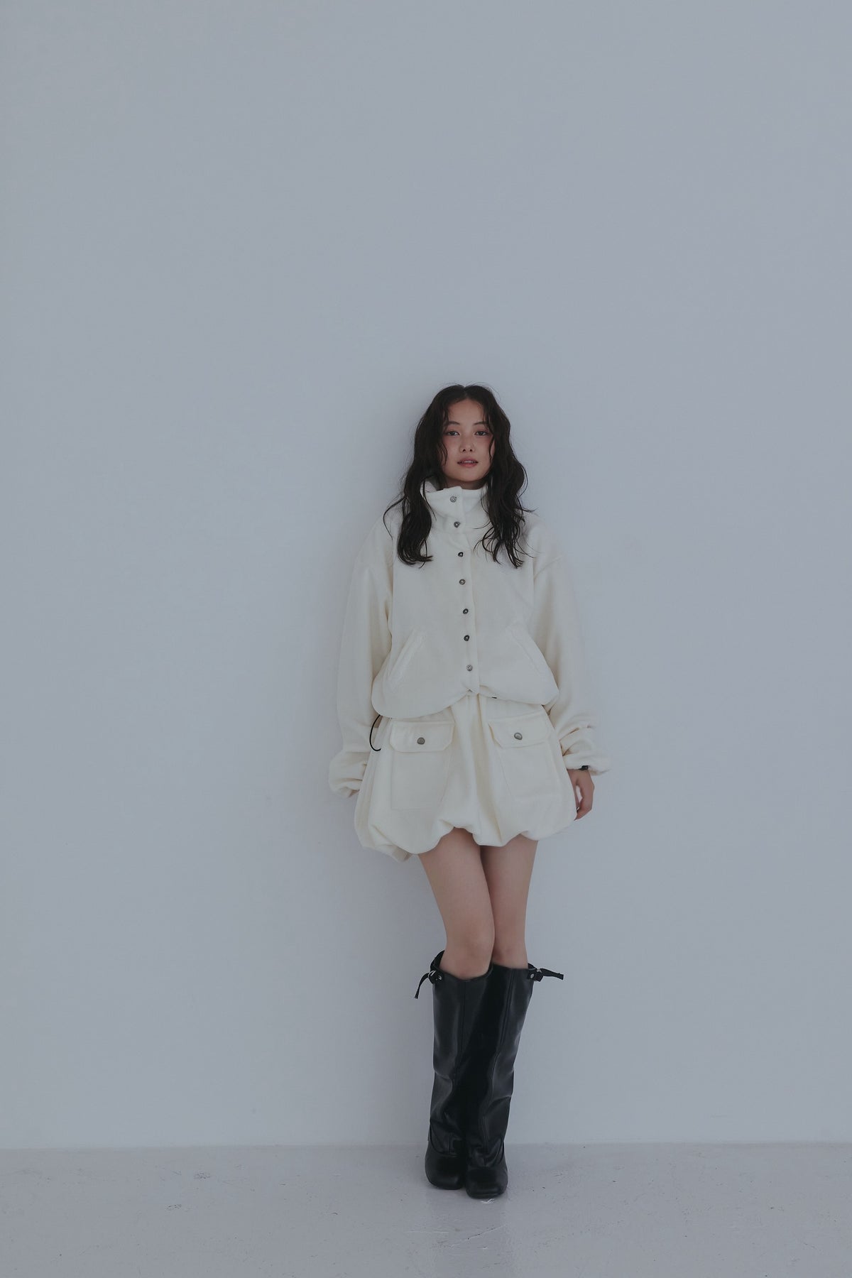 fleece balloon skirt