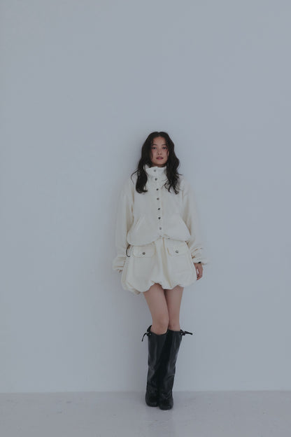 fleece balloon skirt
