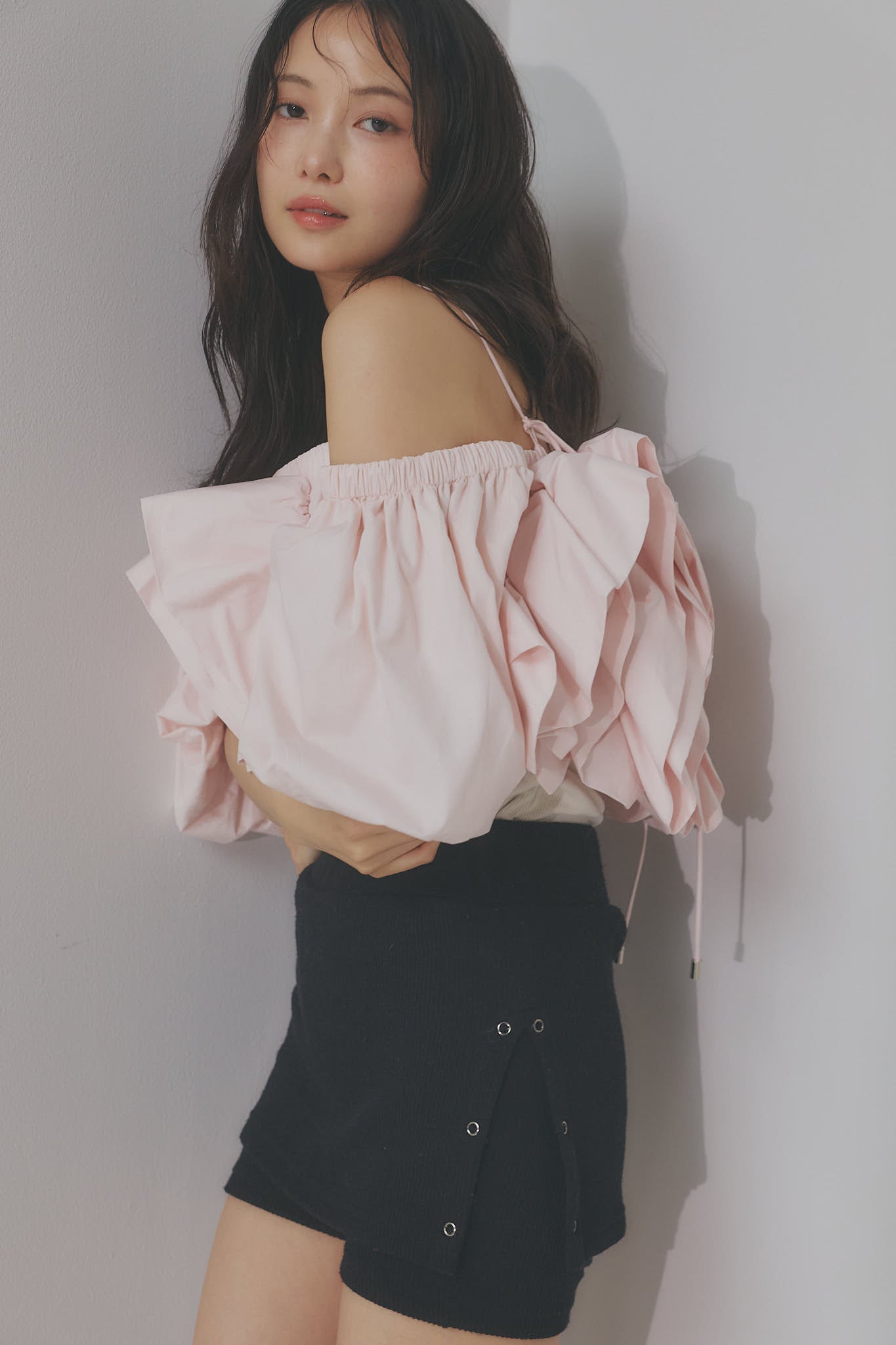 トップス andequal volume off shoulder blouse volume off shoulder blouse – andequal