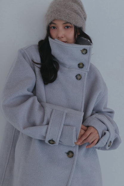 wrap collar medium coat