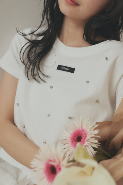 back open bijou mini tee