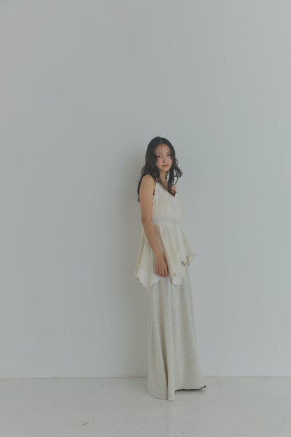 asymmetry lace camisole［6月下旬お届け］