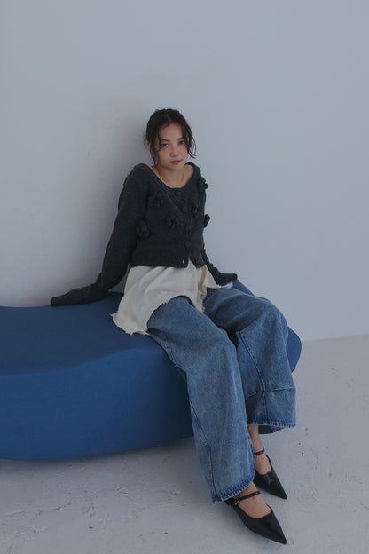 bloom flower cardigan
