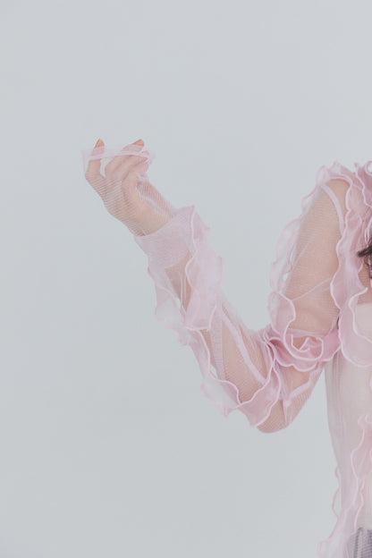 random ribbon sheer tops