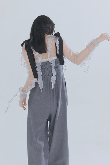 random ribbon sheer tops