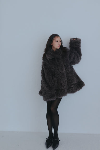 two face fur coat