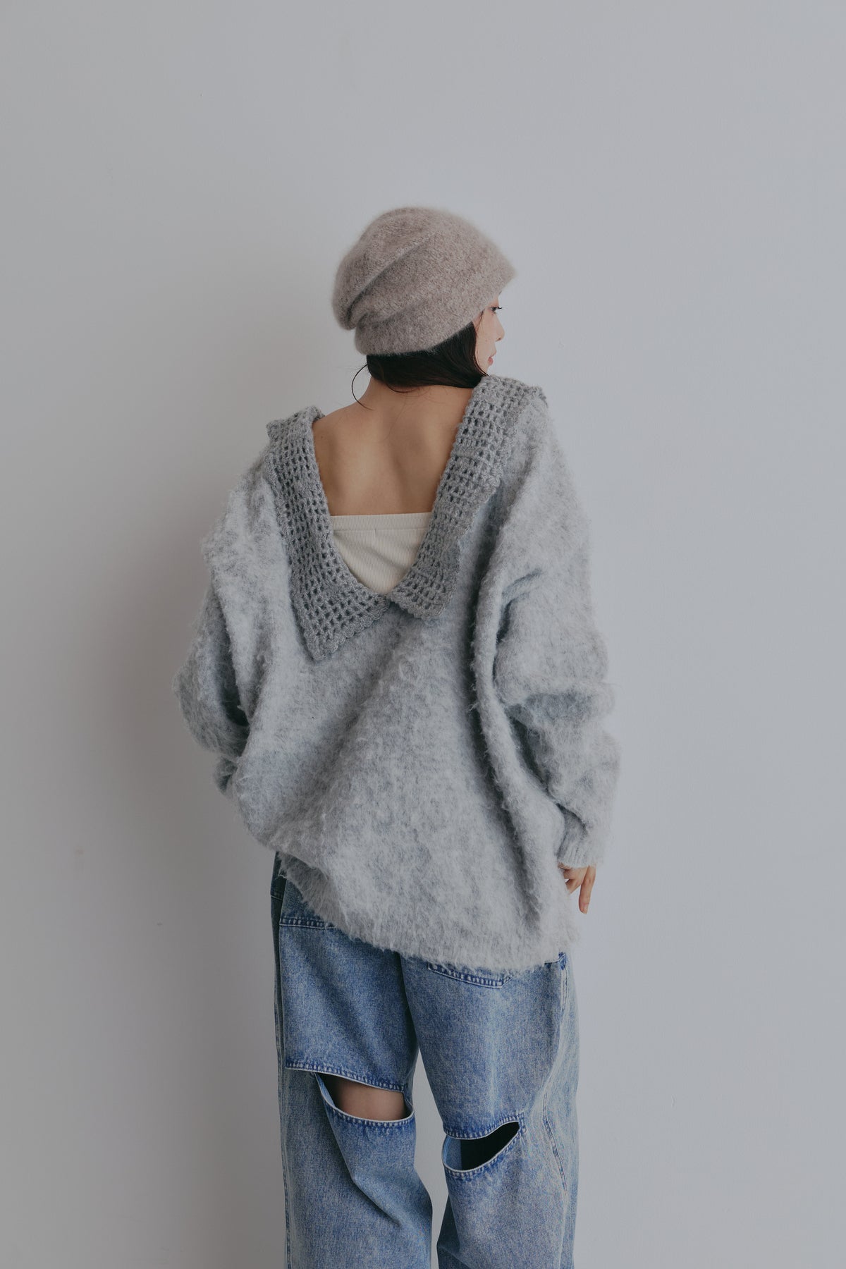 lace sailor knit