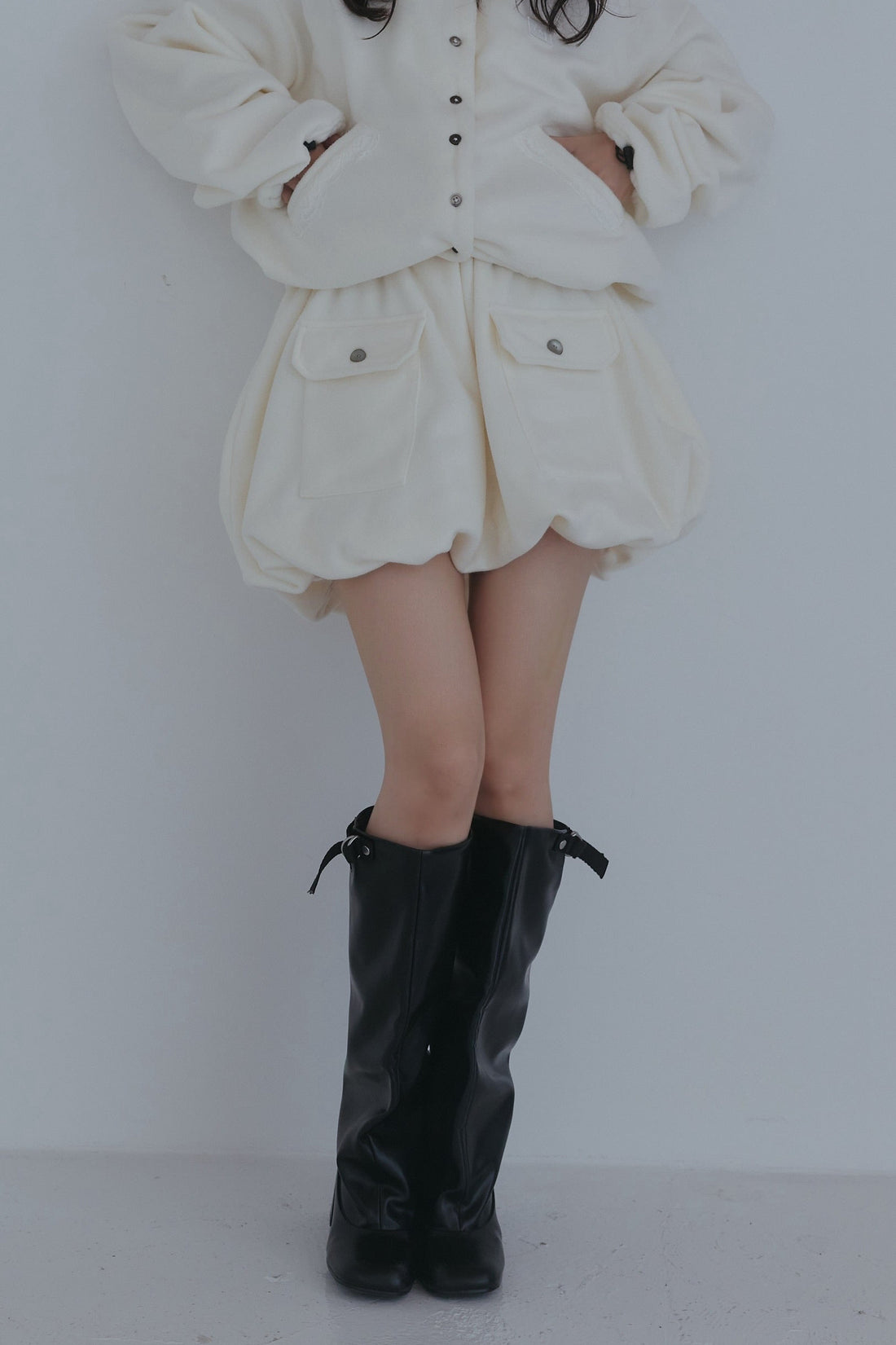 fleece balloon skirt