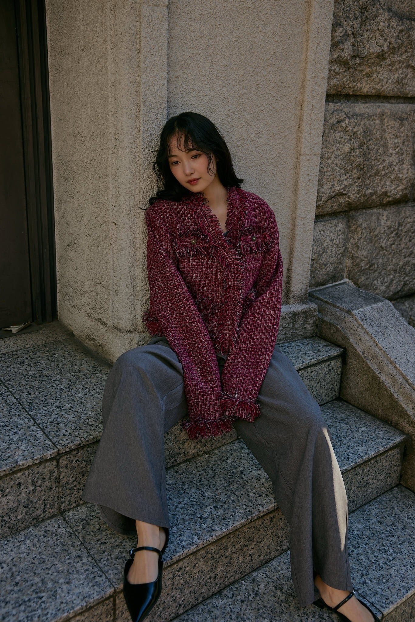 glitter tweed jacket