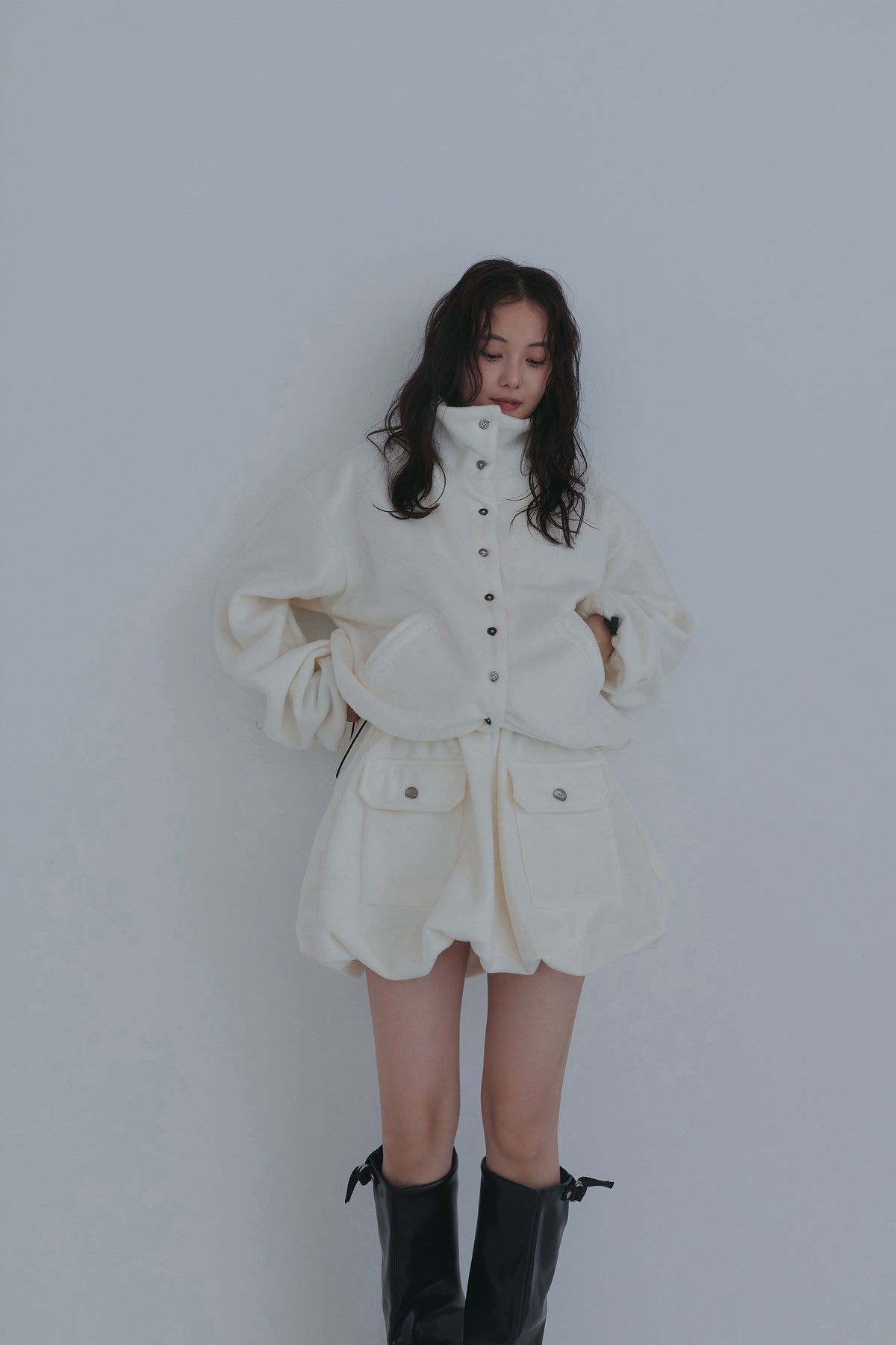 fleece balloon skirt