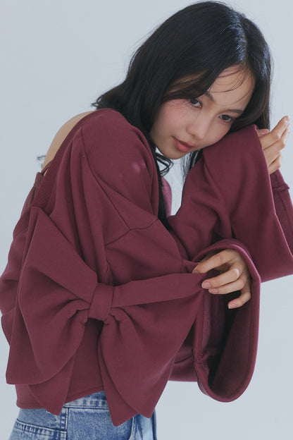 back open ribbon sweat