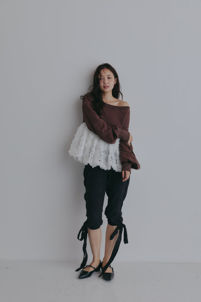 docking peplum sweat