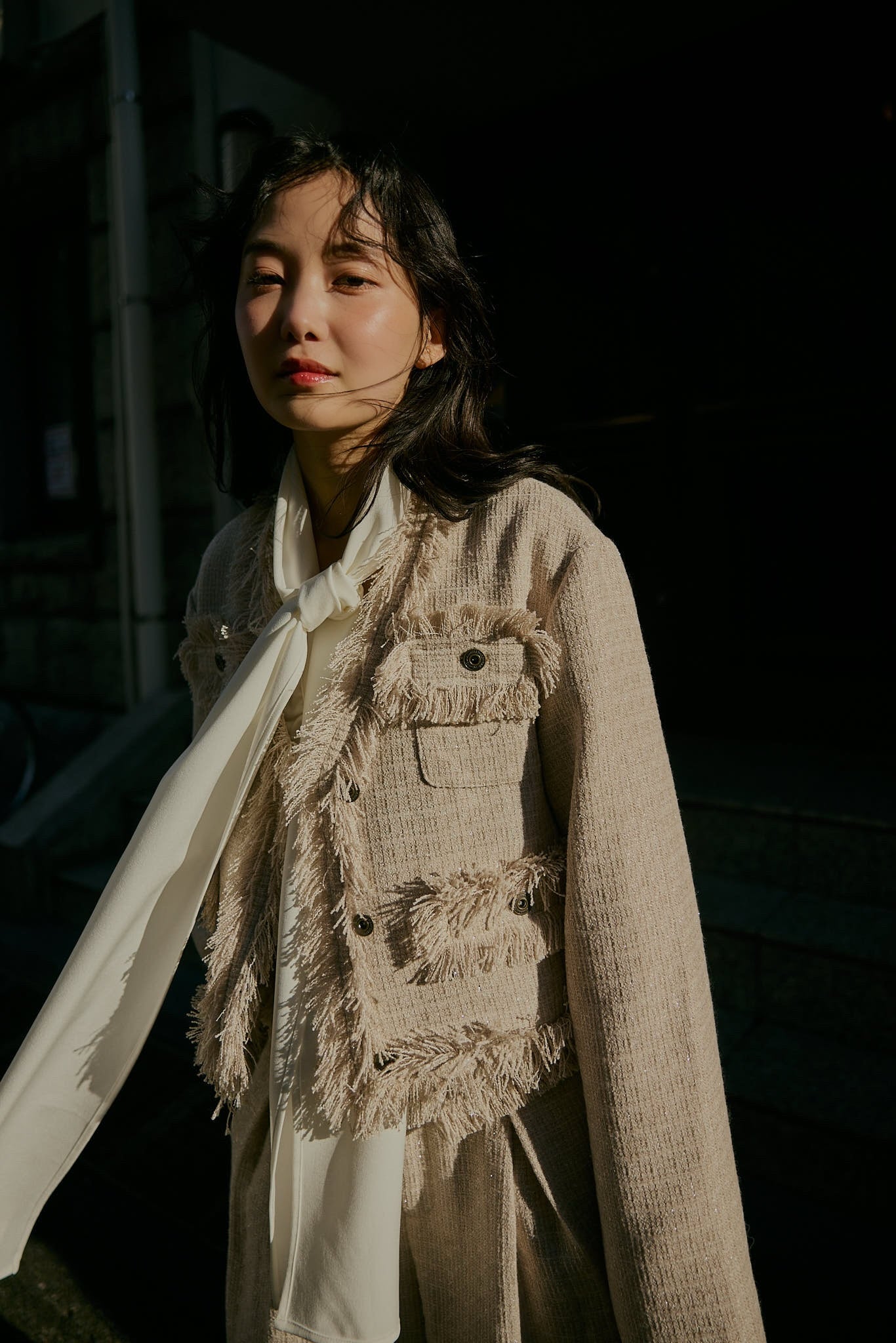 glitter tweed jacket