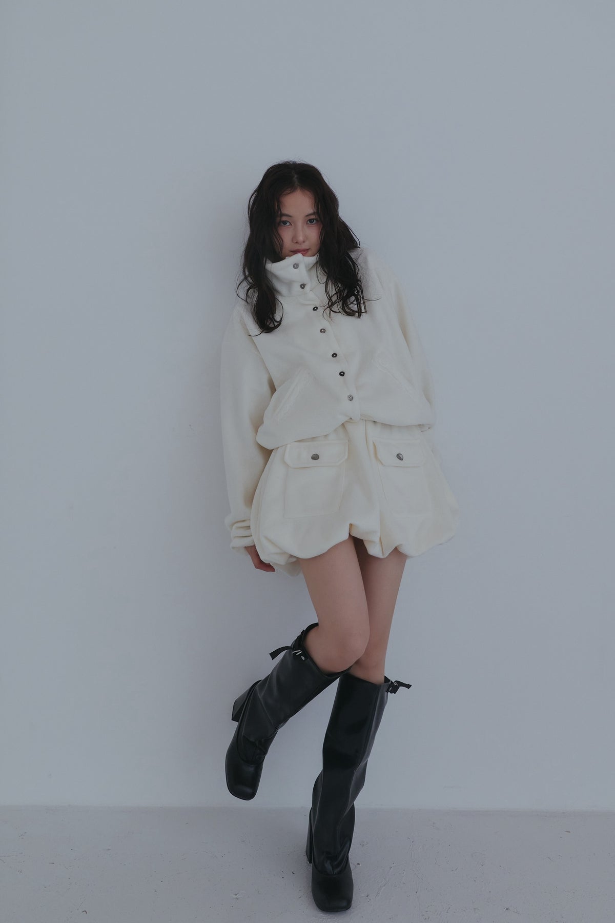 fleece balloon skirt