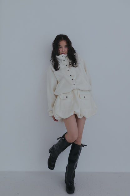 fleece balloon skirt